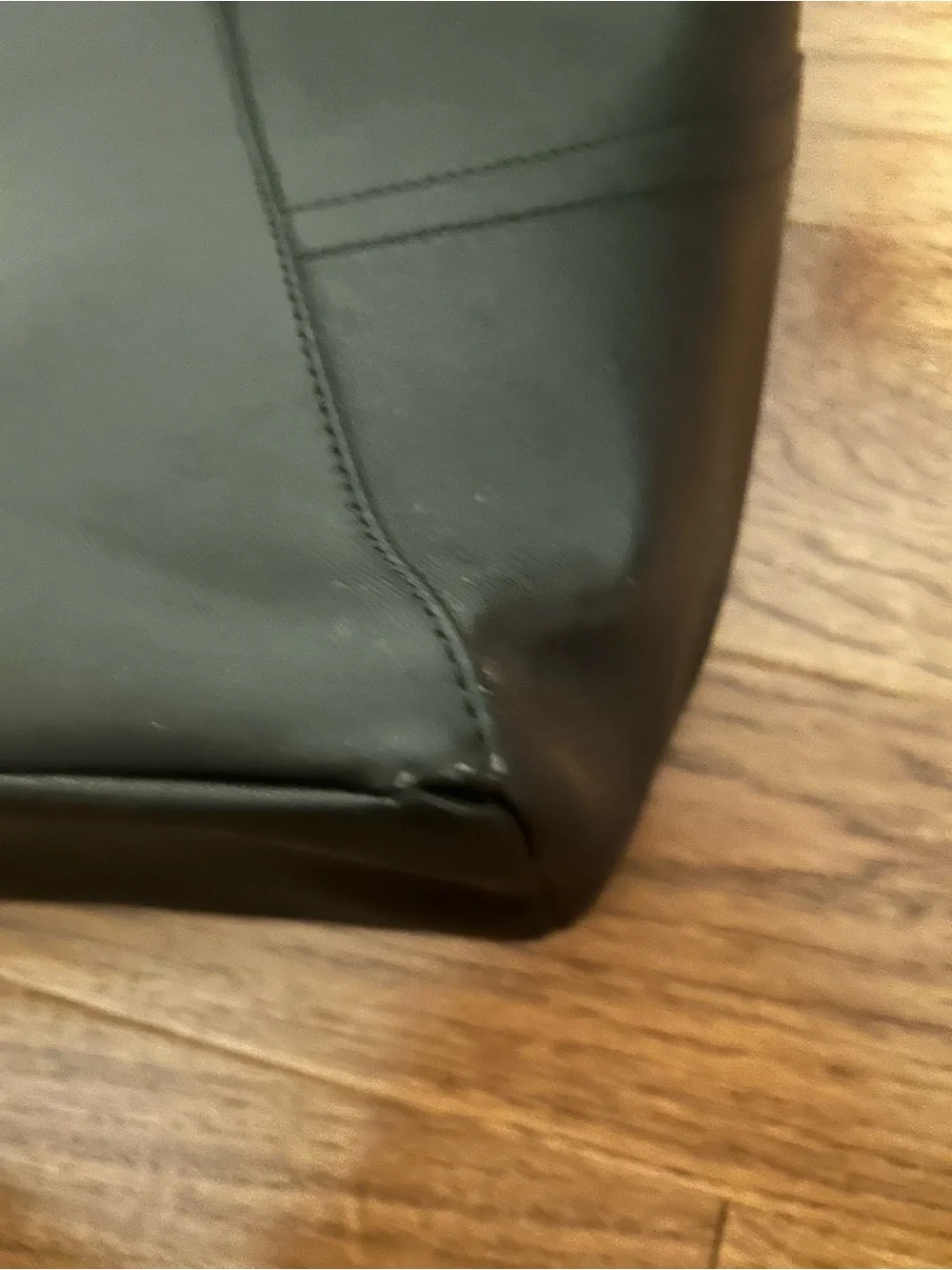 lululemon athletica Black Faux Leather-Look Tote